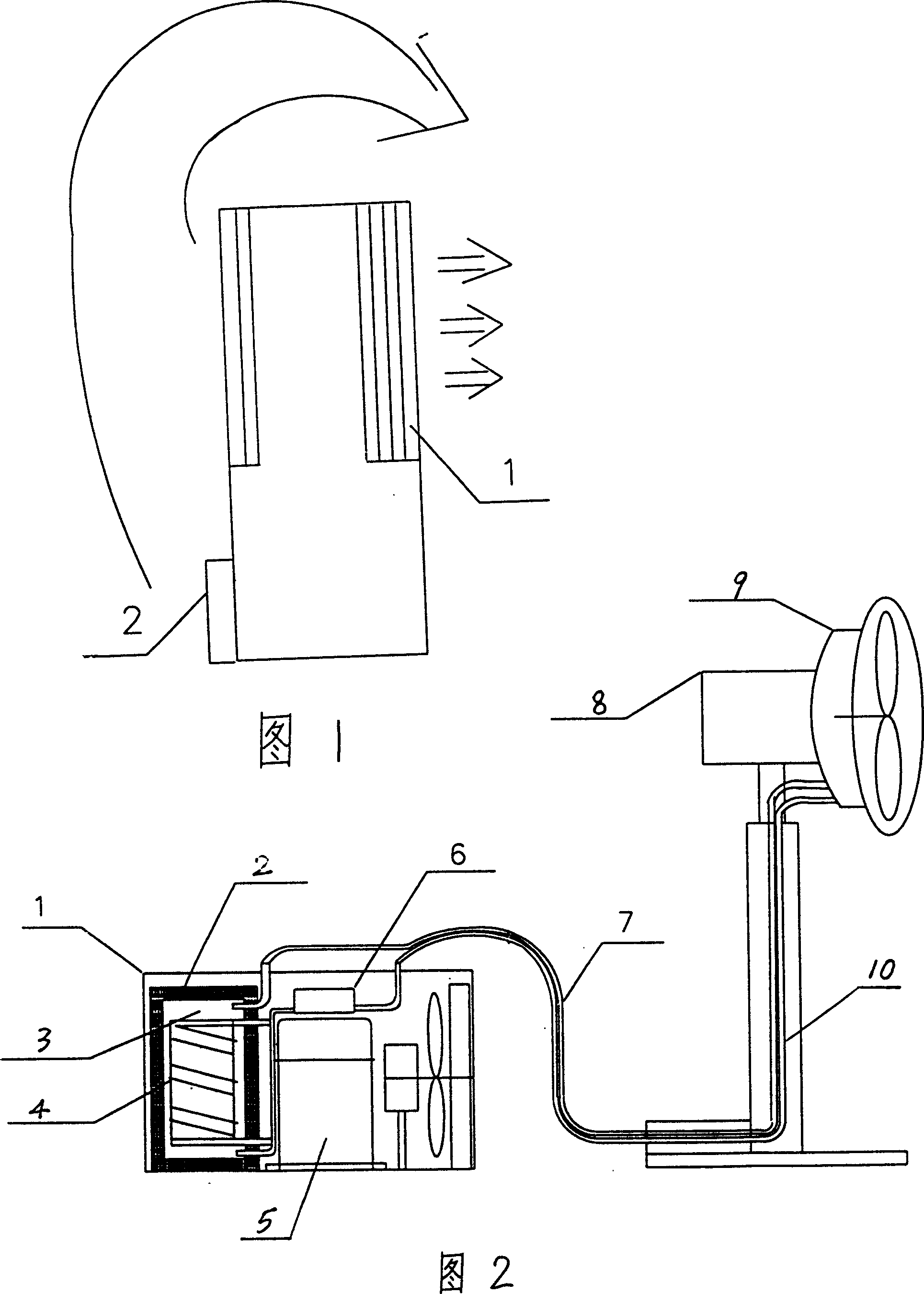 Domestic movable environmental protection refrigerating unit