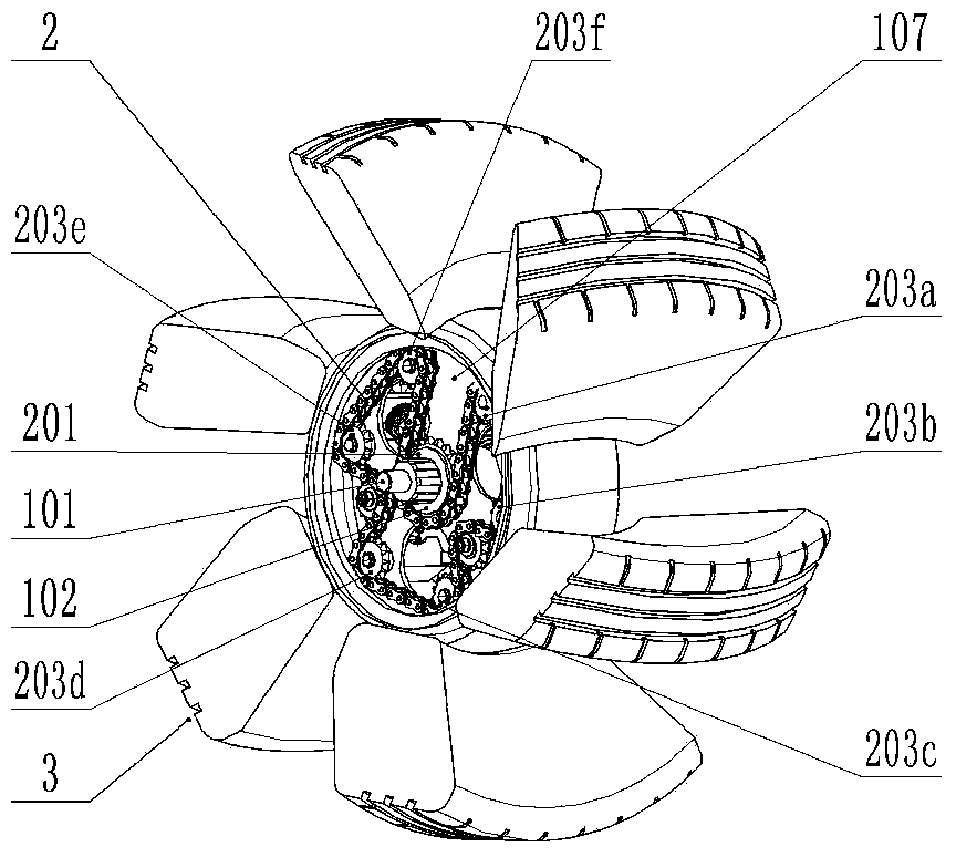 Deformable wheel mechanism