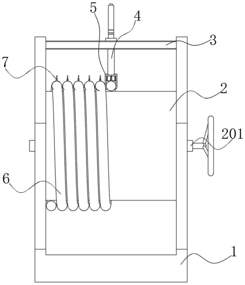 A cable limiting device for new energy vehicles