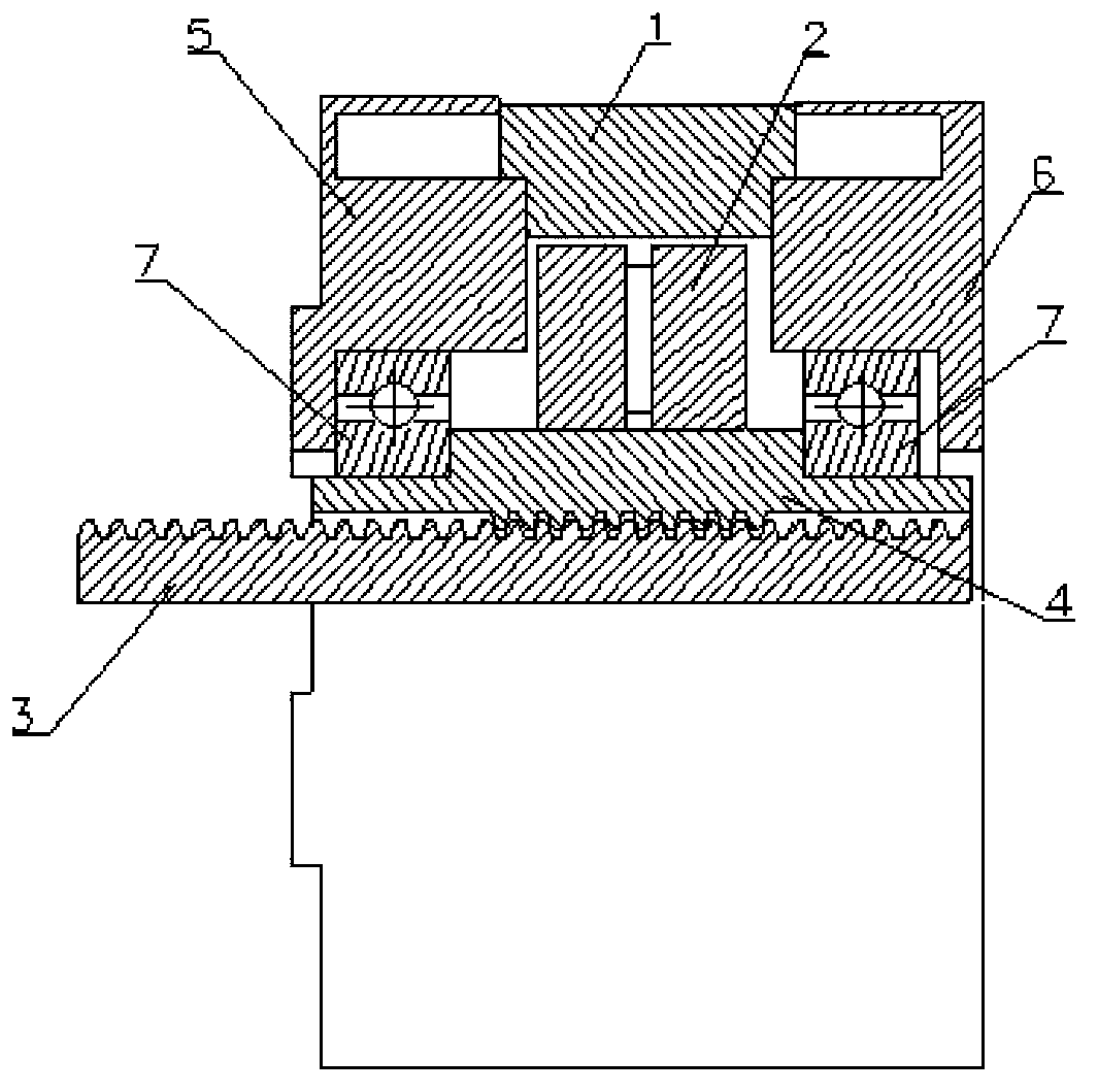 Stepping linear motor