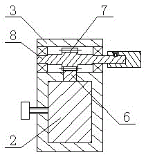 An elevator guide rail installation correction positioning device