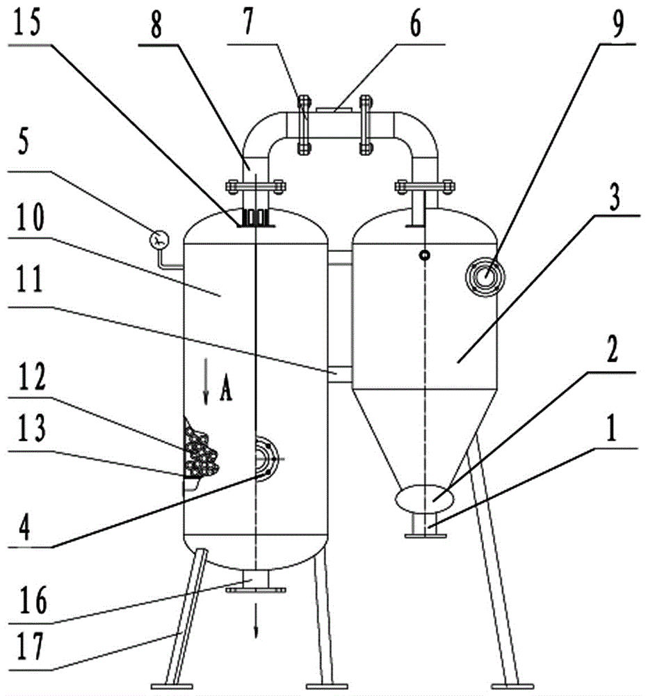 Drinking water aeration treatment device