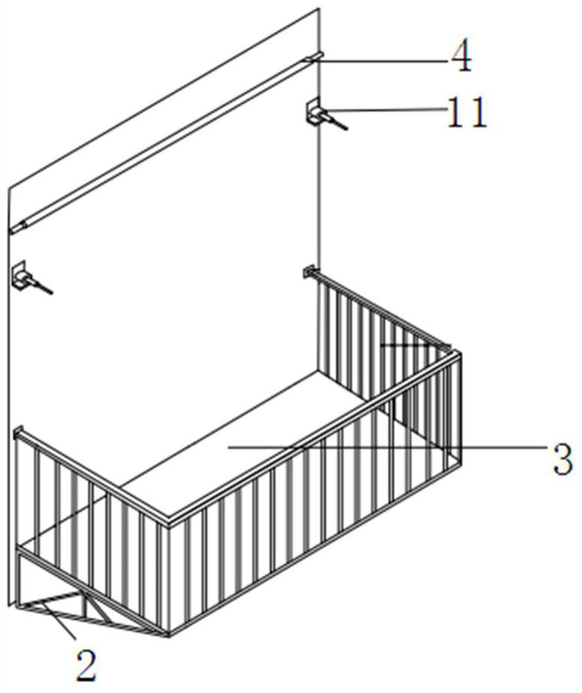 Rainwater collecting, irrigating and greening device for balcony