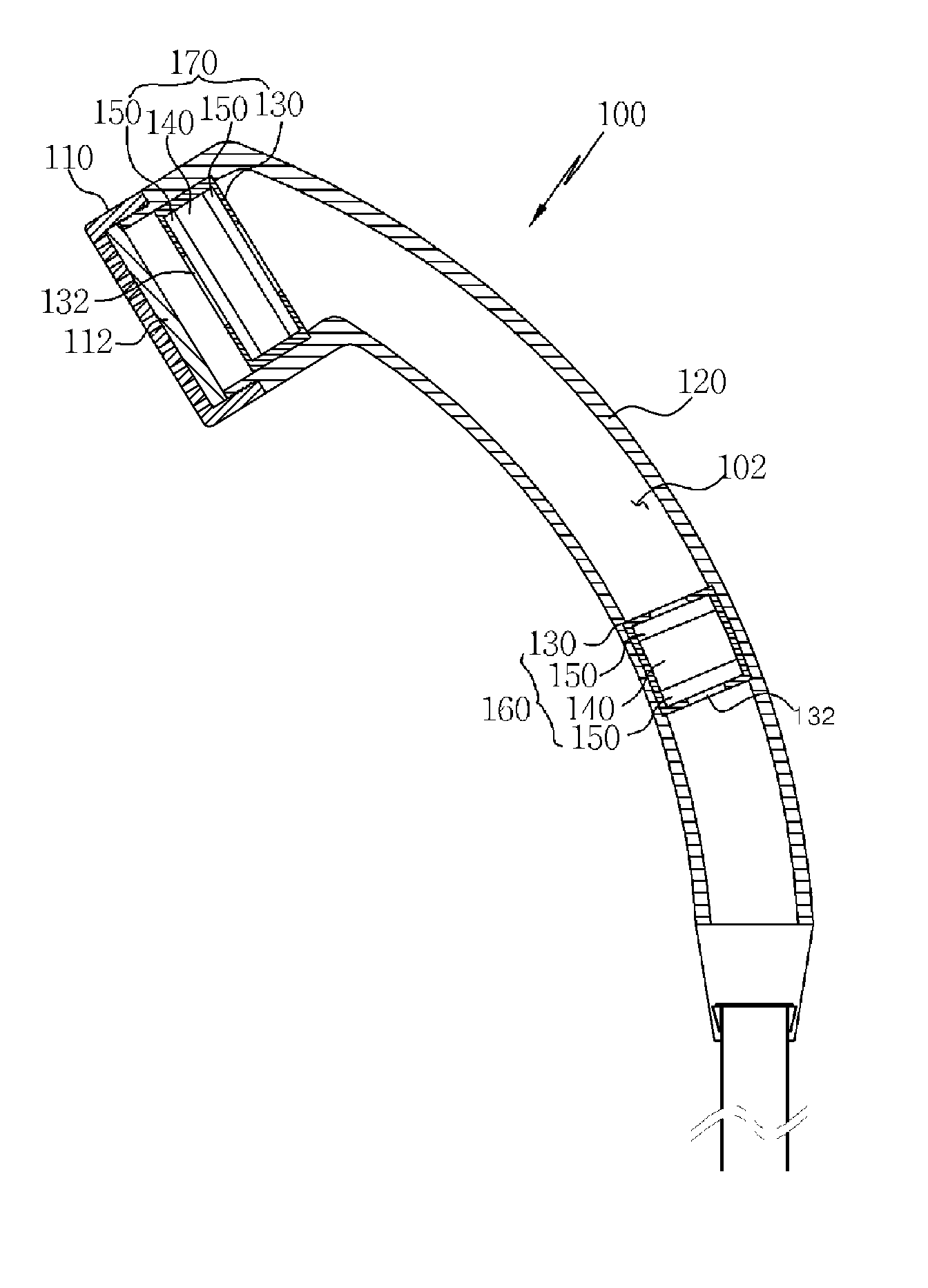 Microbubble-generating shower