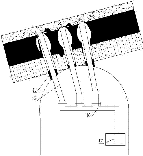 Construction method of hydraulic punching and pre-splitting blasting combined anti-reflection drainage system in borehole