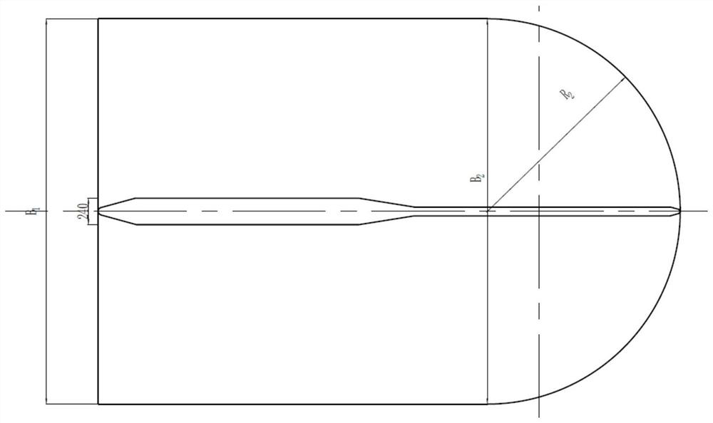 Dustpan-shaped water inlet channel with bionic structure