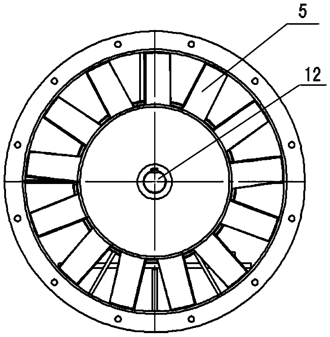 Local ventilator for coal mine application and provided with transmission cases