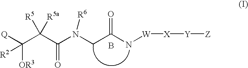 Hydroxyalkanoylaminolactams and related structures as inhibitors of Aβ protein production