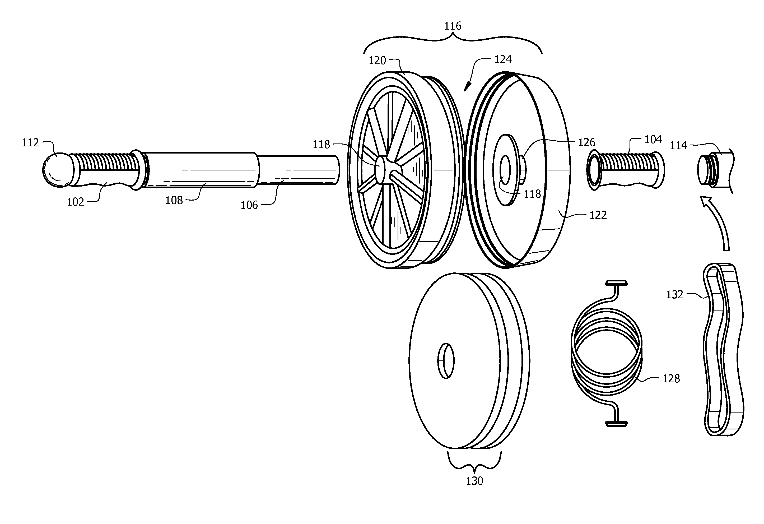 Multipurpose fitness apparatus and method for assembly