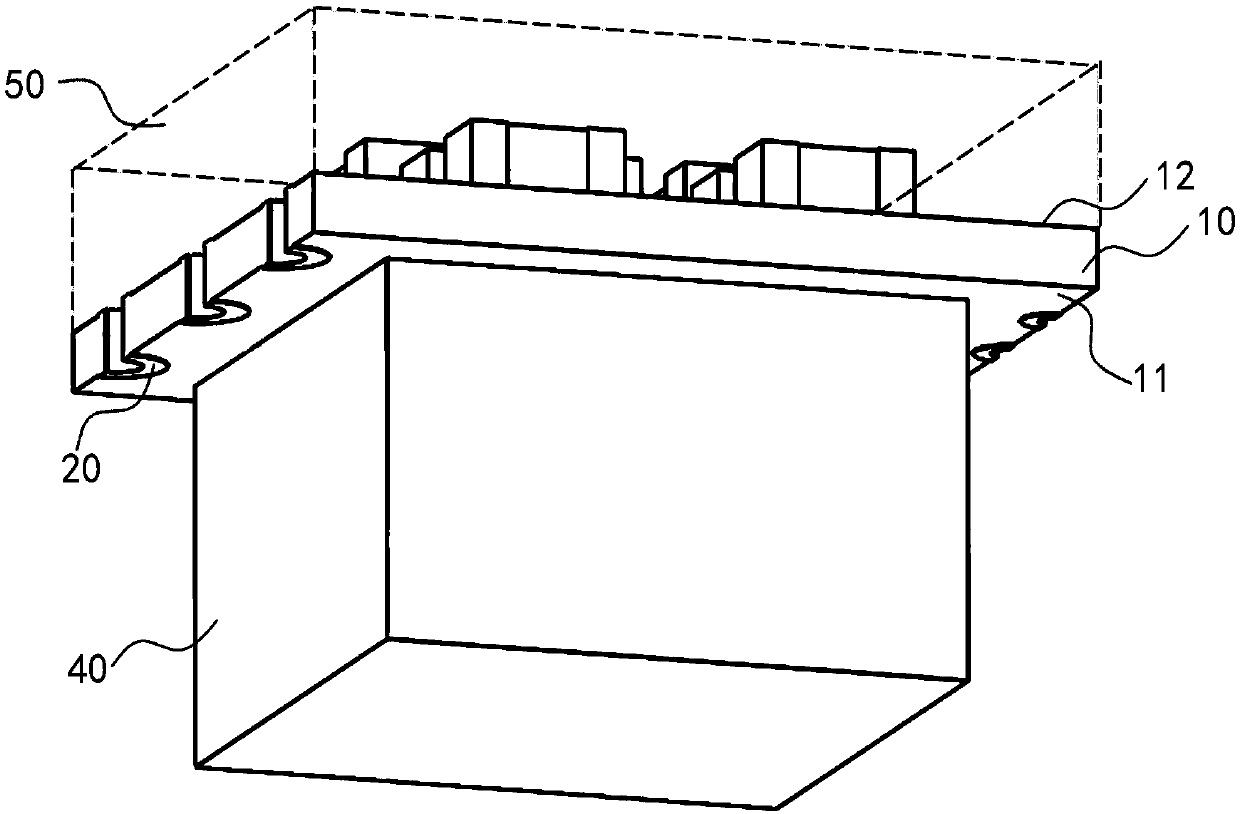 Power module applied to intelligent terminal and power module assembly structure