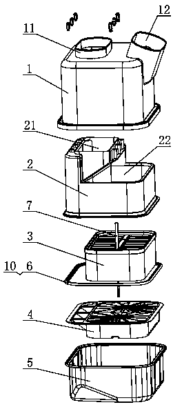 Oil bath type air filter