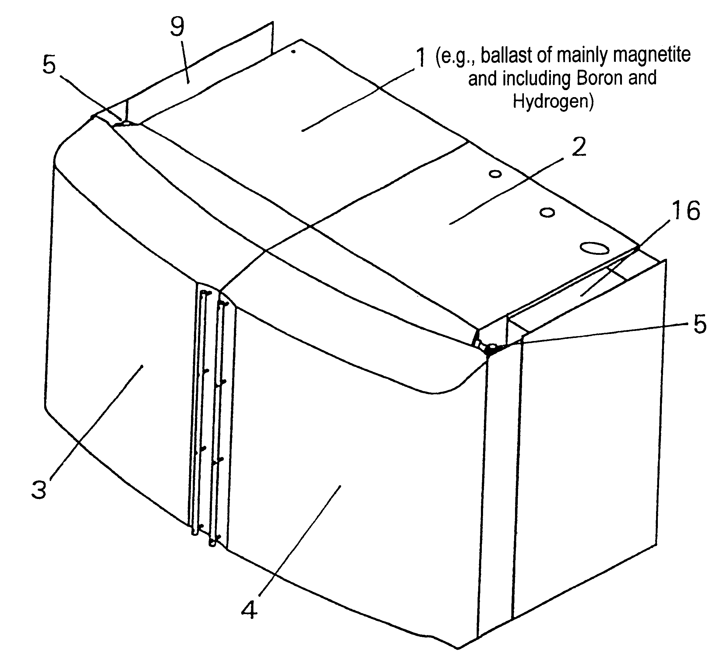 Integrated radiation shield