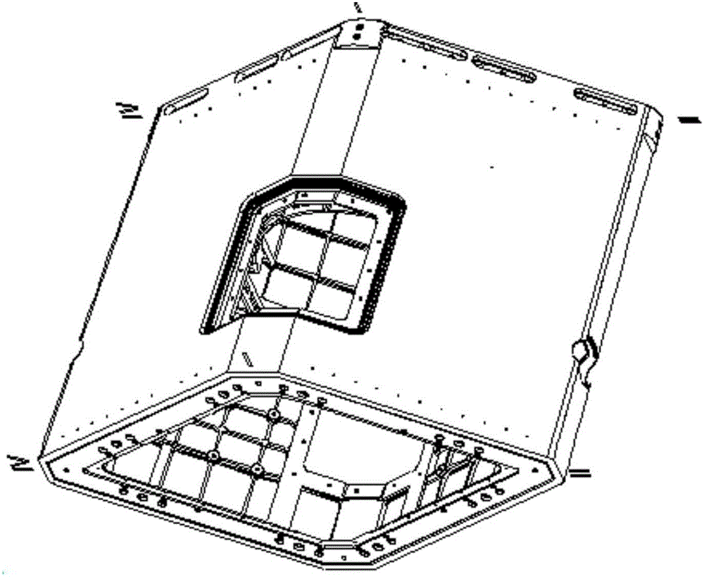 Machining method of cabin section work-piece