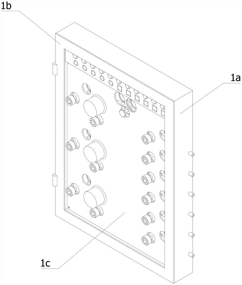 A medical gas area valve box