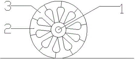 Wheel-leg type stair sweeping robot