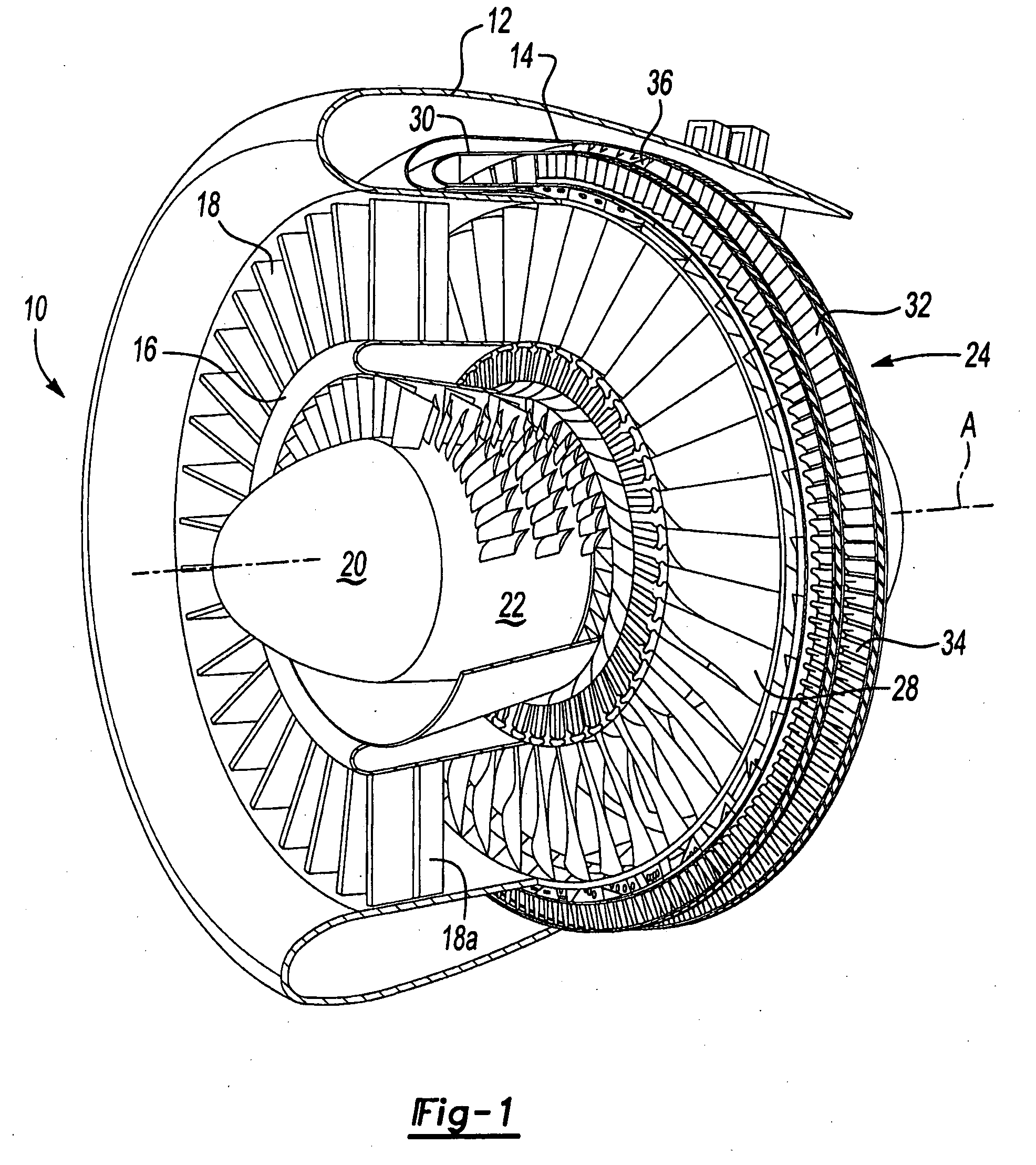 Fan-turbine rotor assembly for a tip turbine engine