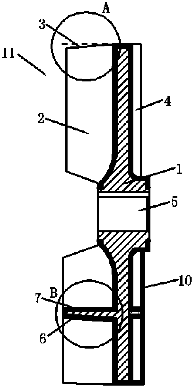 Elastomer internal flow circling structure constant pressure centrifugal pump