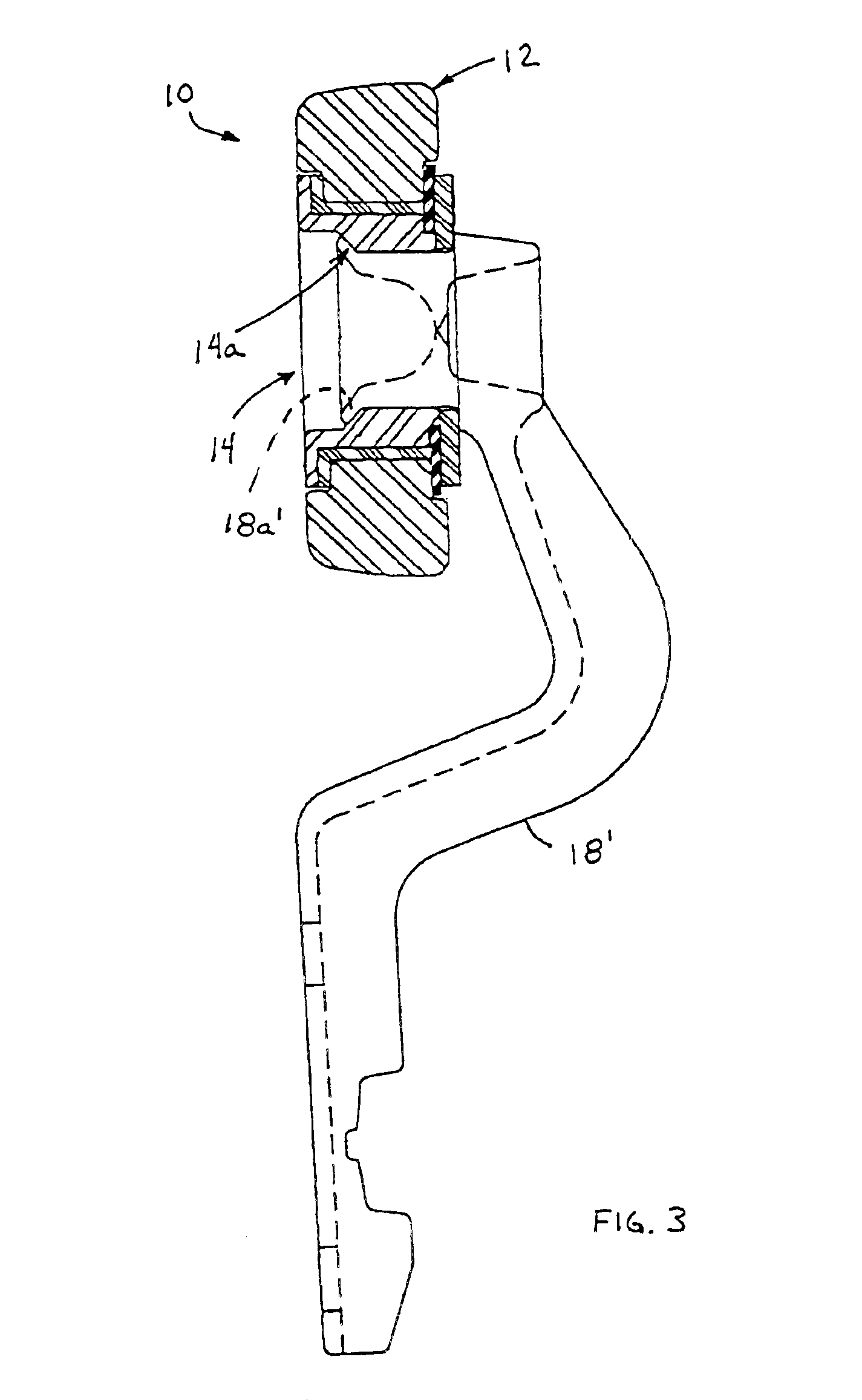 Journal bearing for trolley wheel