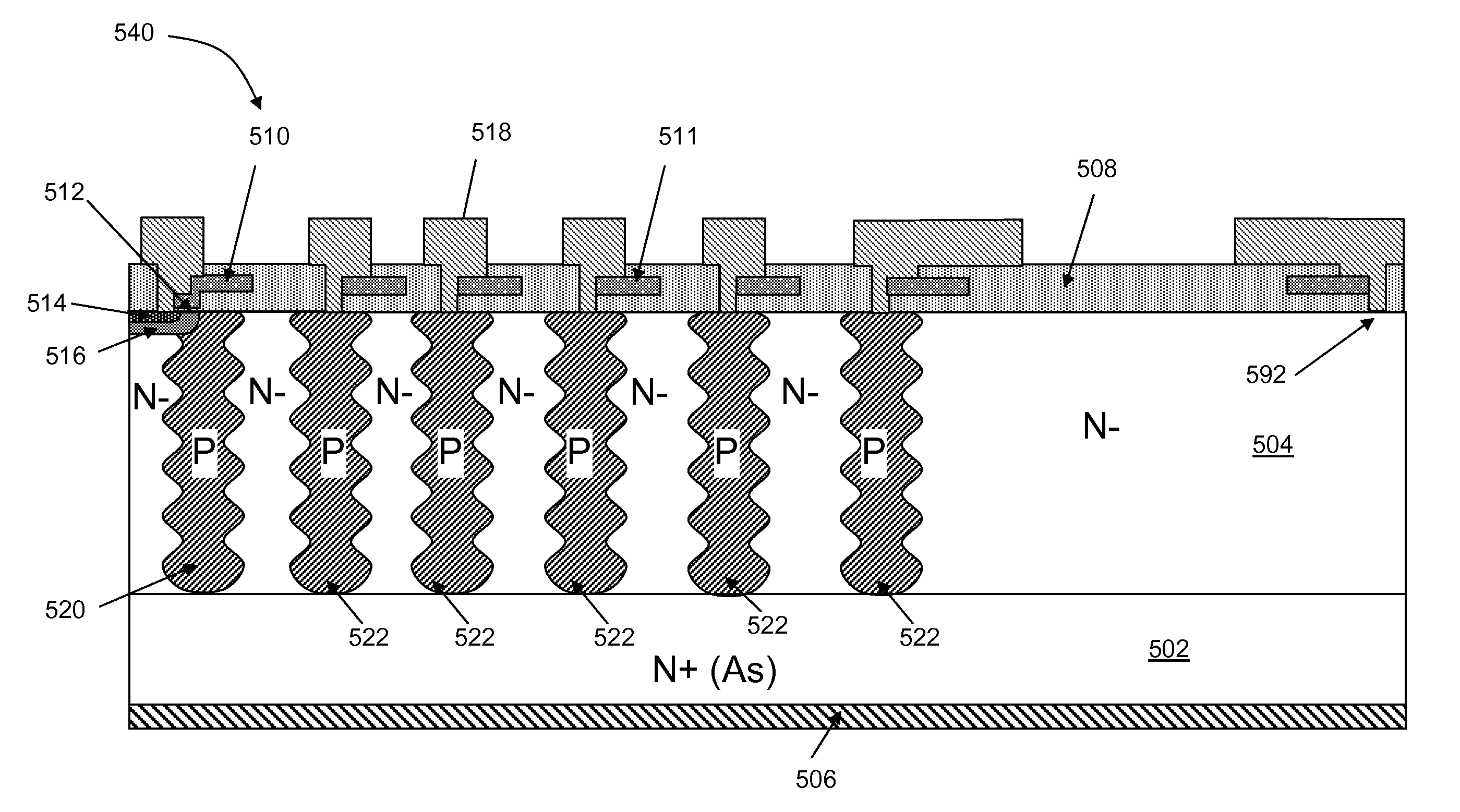 Corner layout for superjunction device