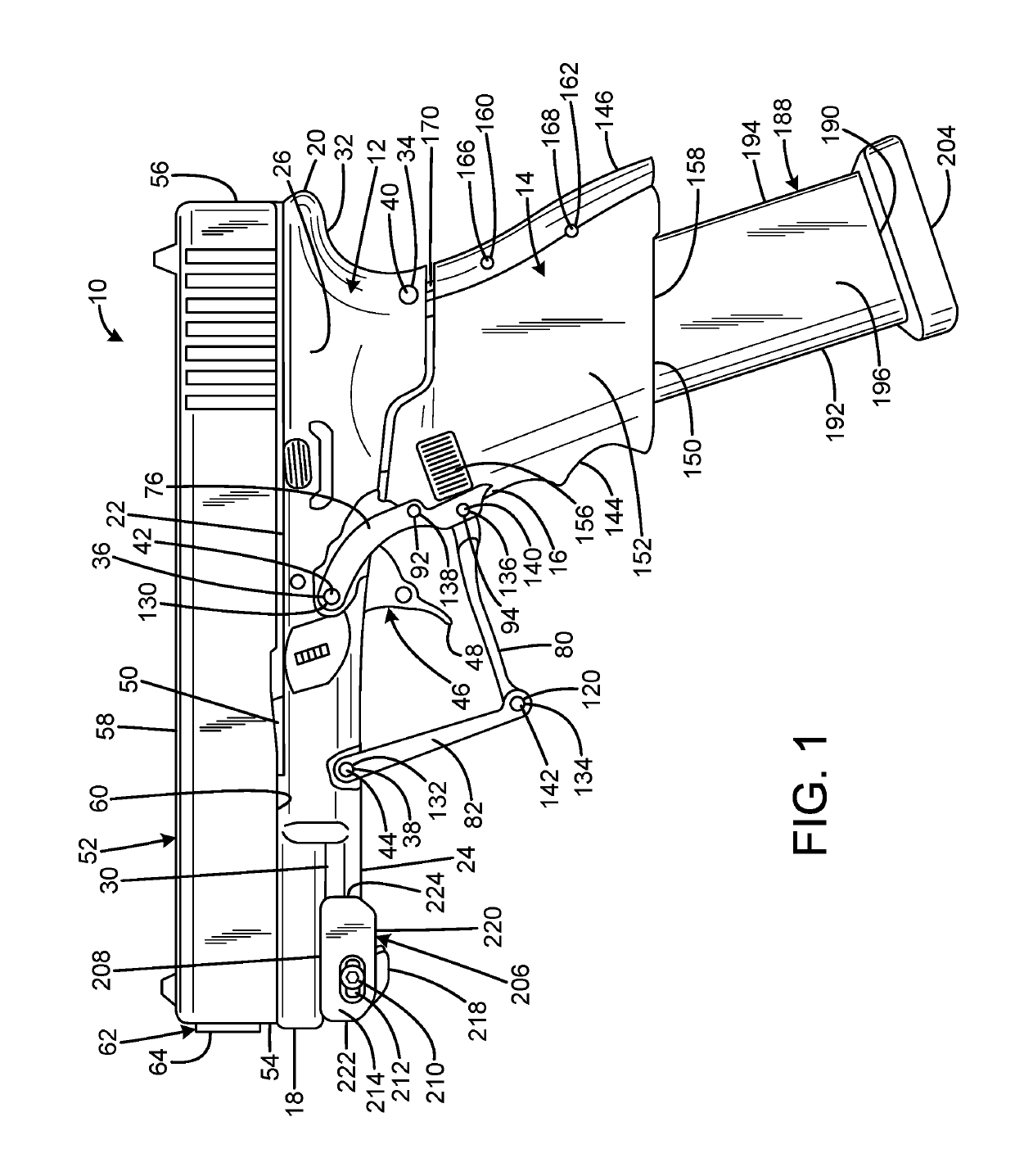 Folding pistol