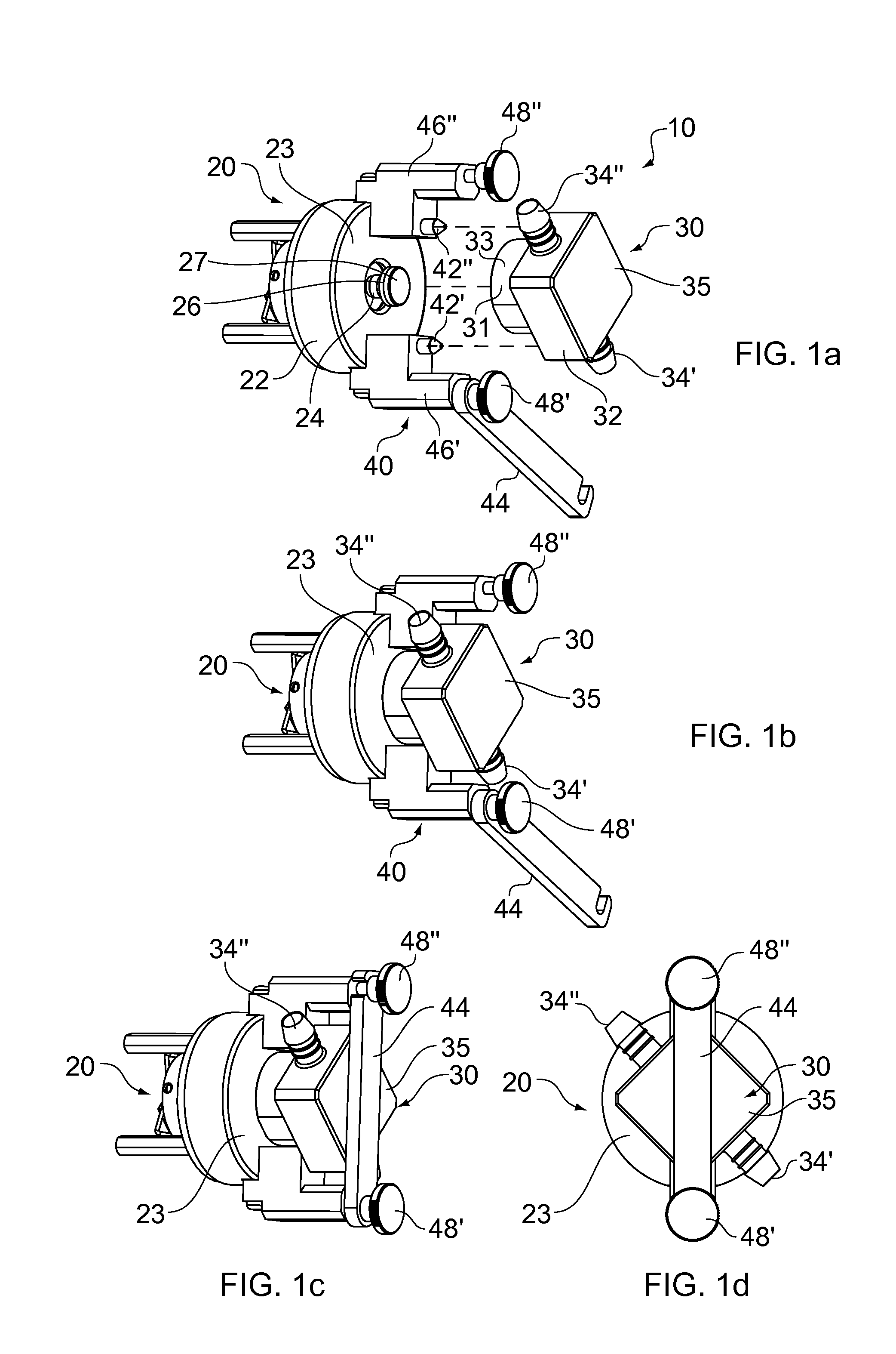 Multi-component part transducer assembly and a method for determining the pressure of a fluid using the transducer