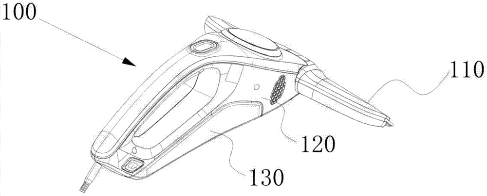 A kind of hand-held window cleaner with anti-spray water