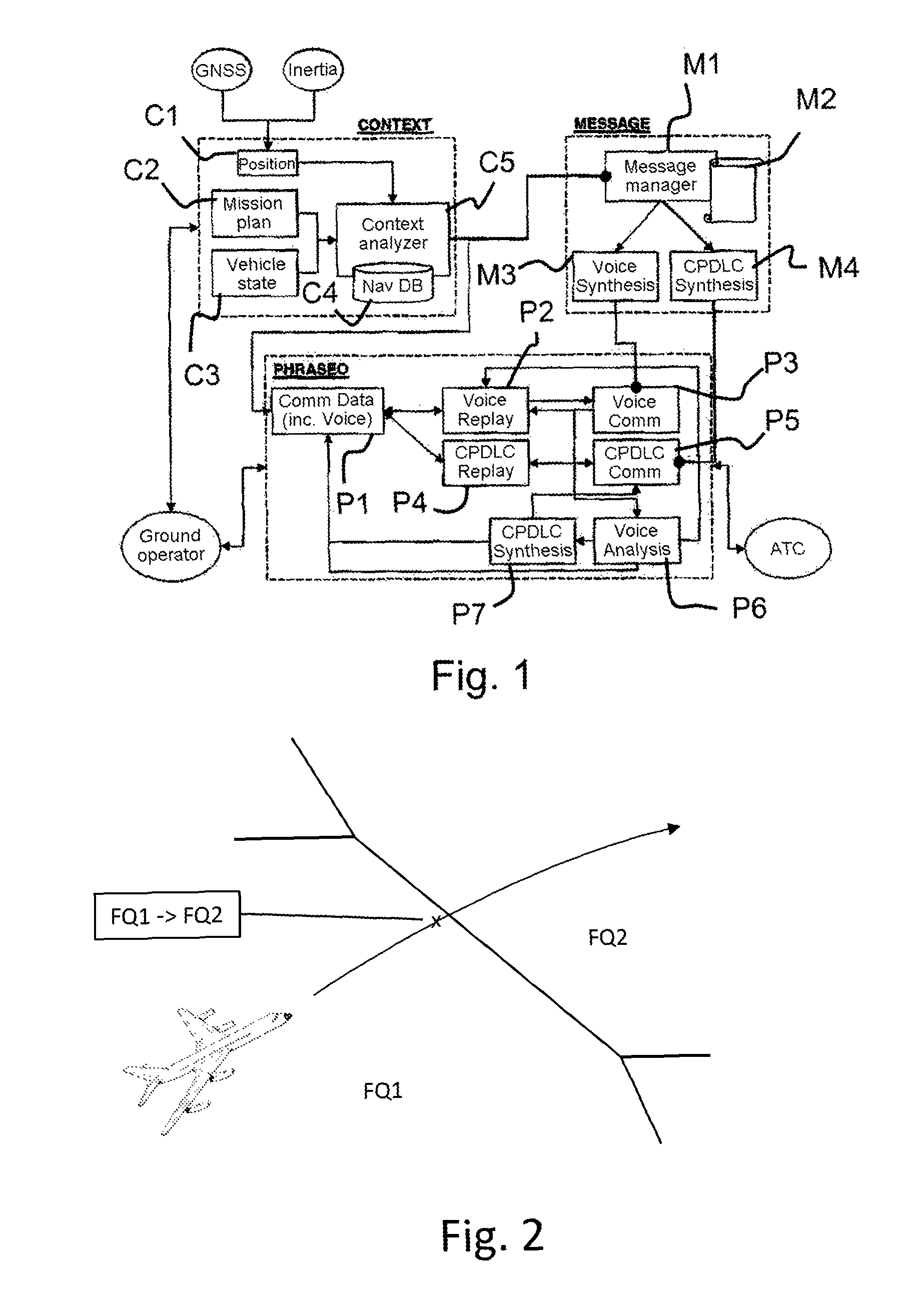 Navigation aid system for a drone