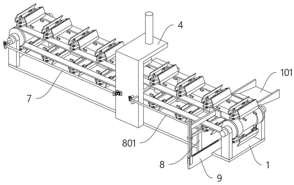 Constant-speed transfer structure of stamping parts based on intelligent manufacturing of auto parts