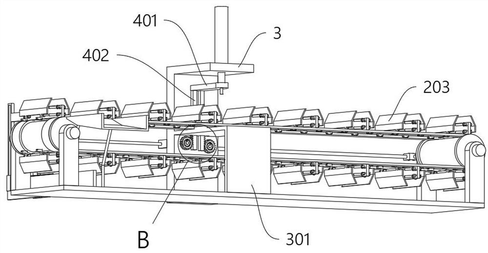 Constant-speed transfer structure of stamping parts based on intelligent manufacturing of auto parts