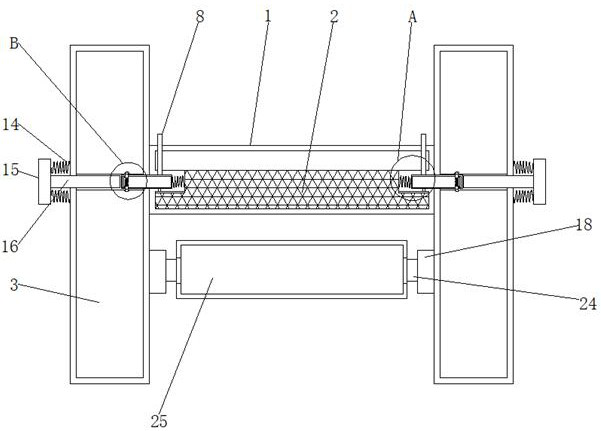 Fleshing machine for fur processing