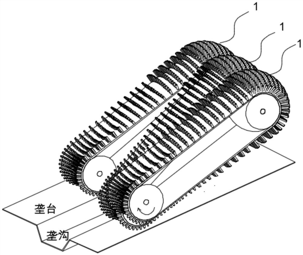 A pick-up device and a collection device using the pick-up device