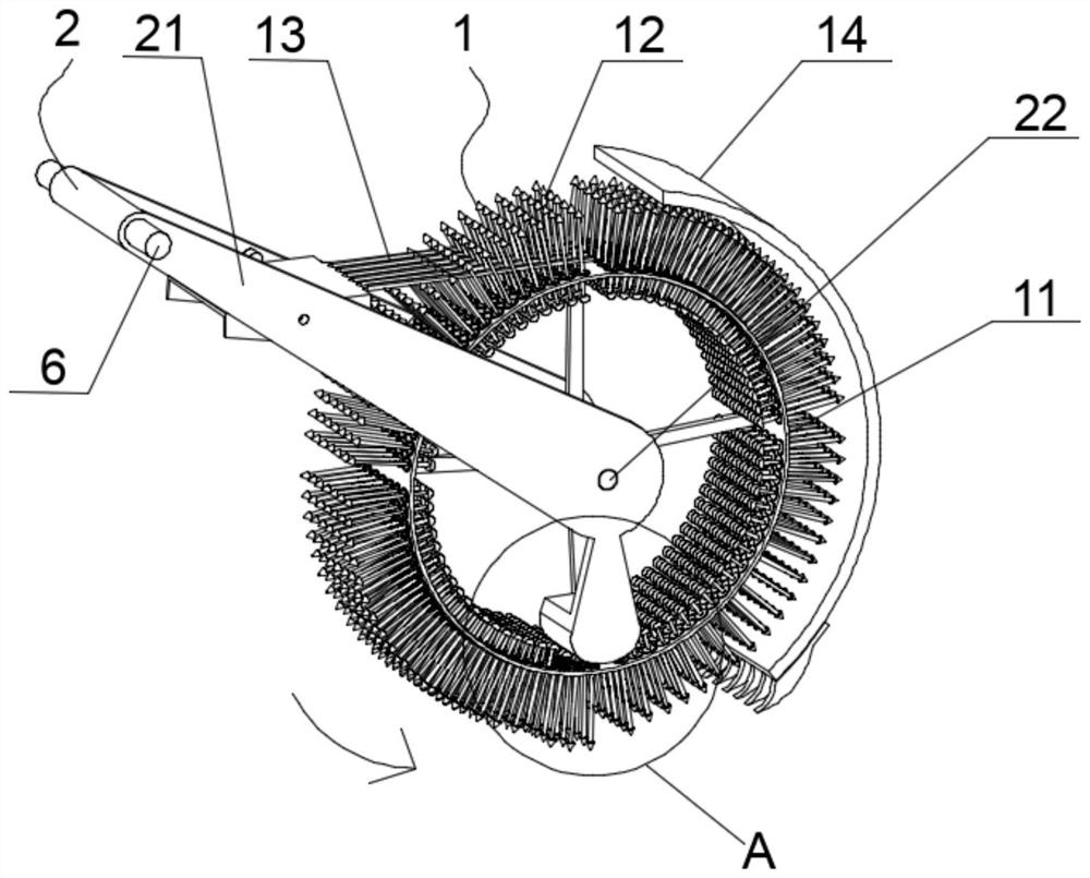 A pick-up device and a collection device using the pick-up device