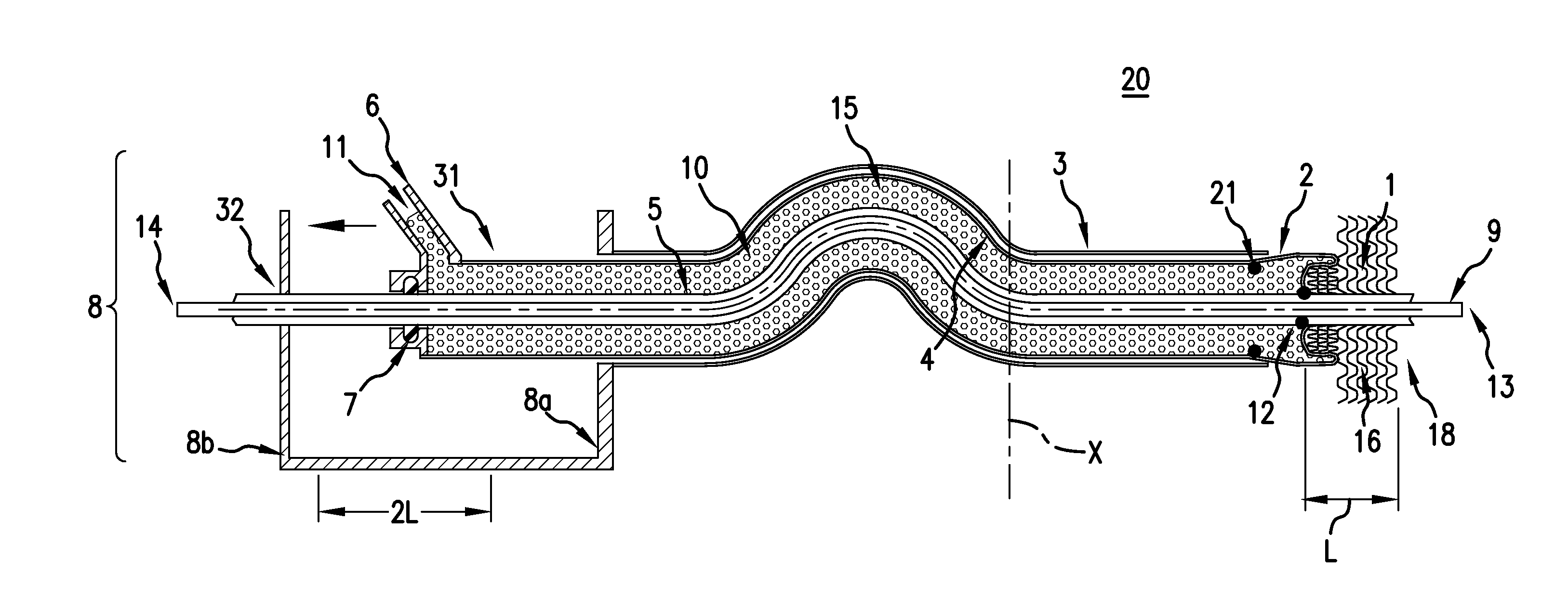 Catheter with retractable cover and pressurized fluid