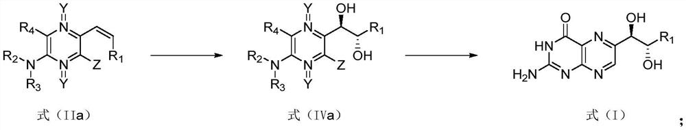 Preparation method of L-erythro biopterin compound