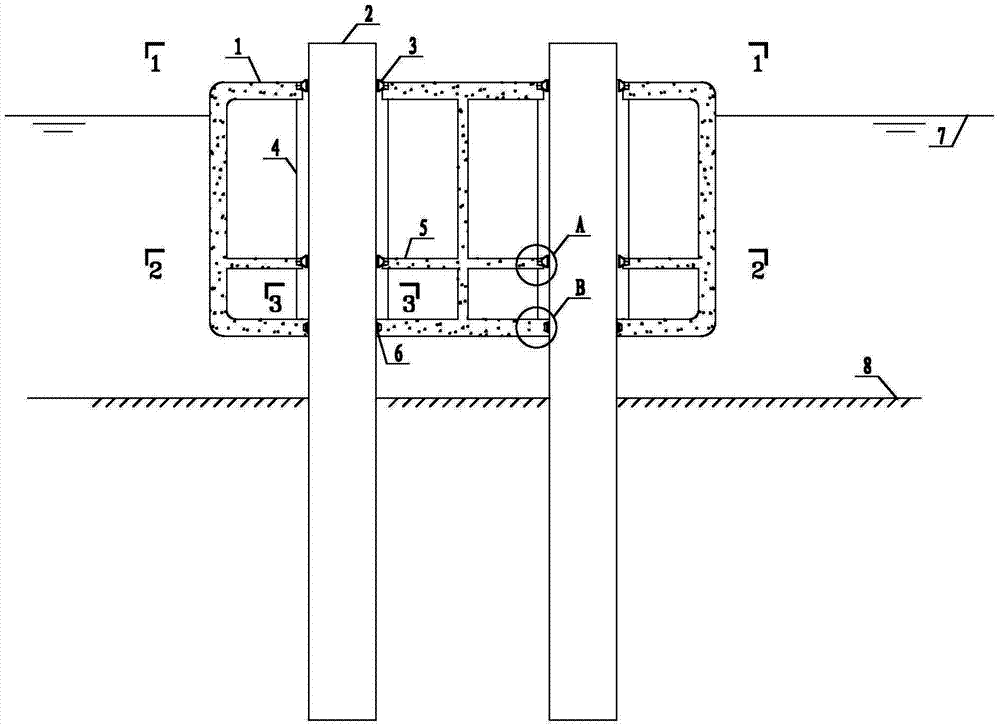 Pile box hydraulic structure object and building method thereof