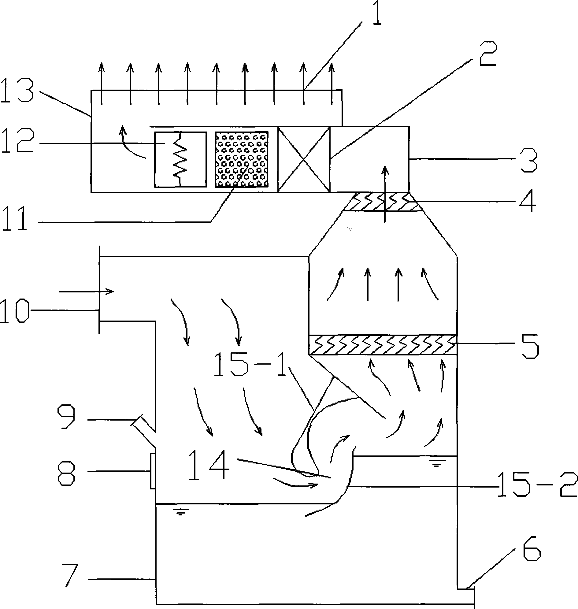 Swashing type indoor air purifier