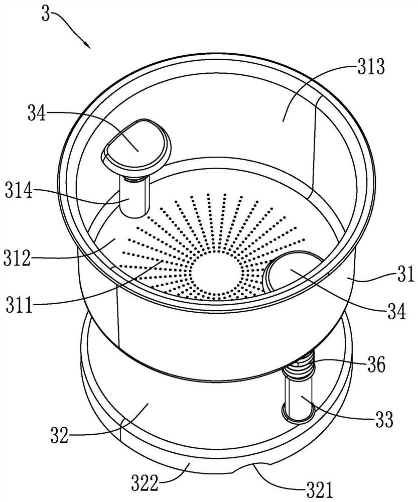 Tea leaf extraction assembly and tea leaf extraction device