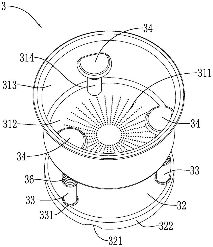 Tea leaf extraction assembly and tea leaf extraction device