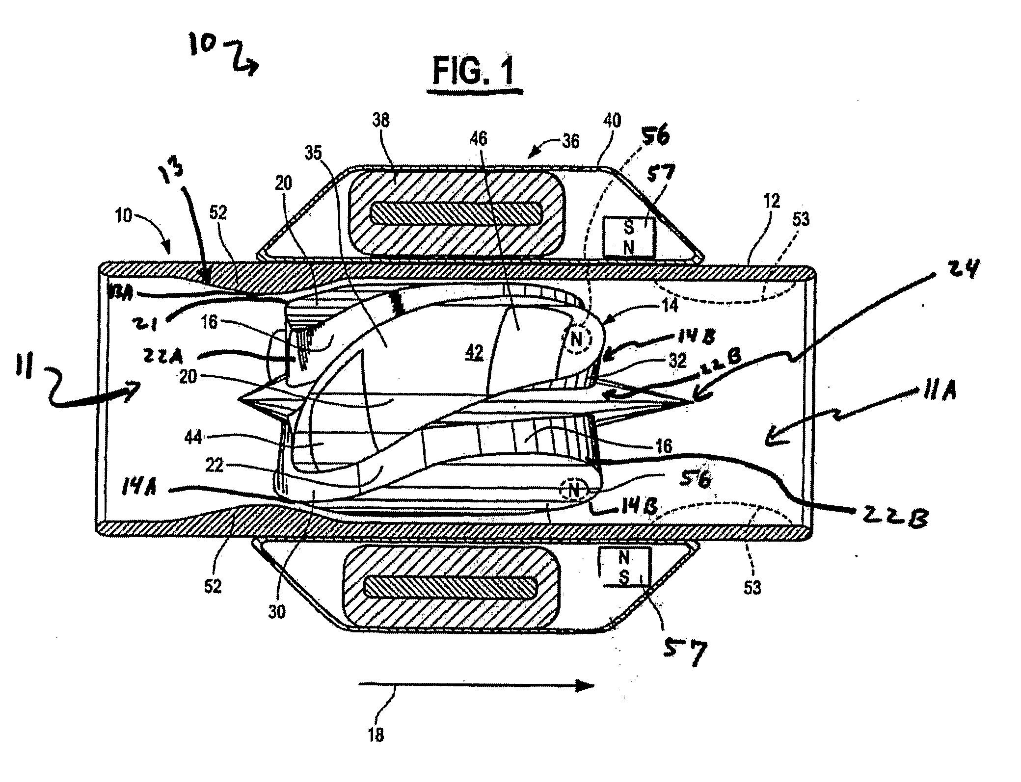 Axial Flow-Pump With Multi-Grooved Rotor