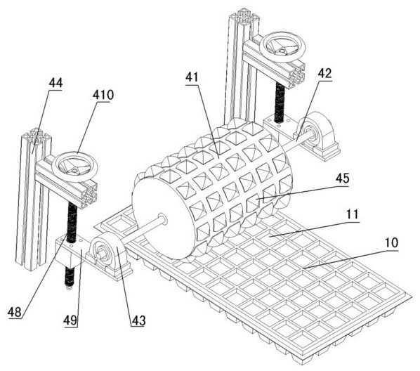 Full-automatic drum-type precision seeding flow line