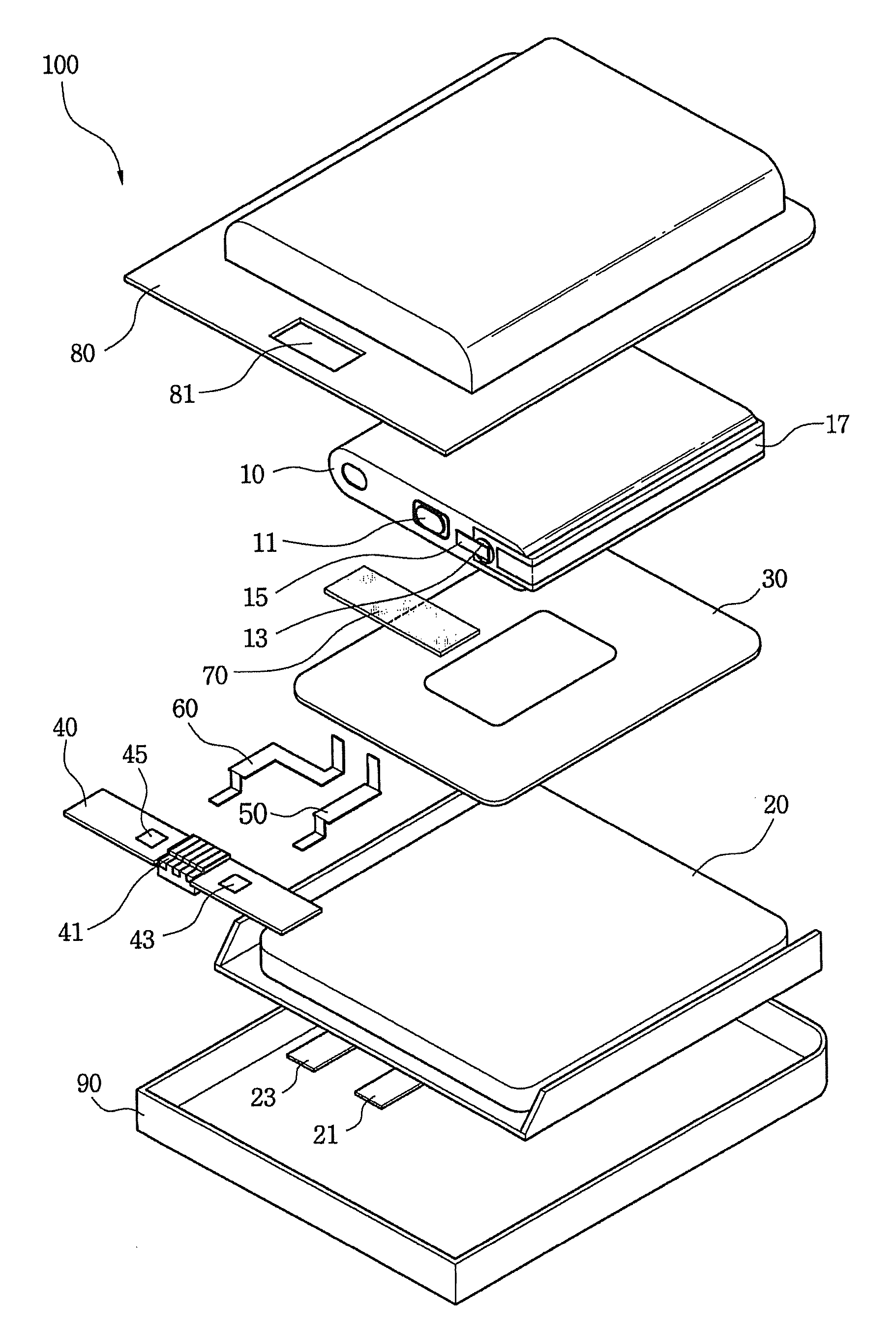 Battery pack and electronic device using the same