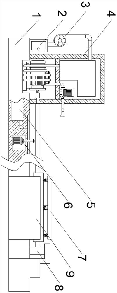 Parking power platform applied to plane moving type parking equipment