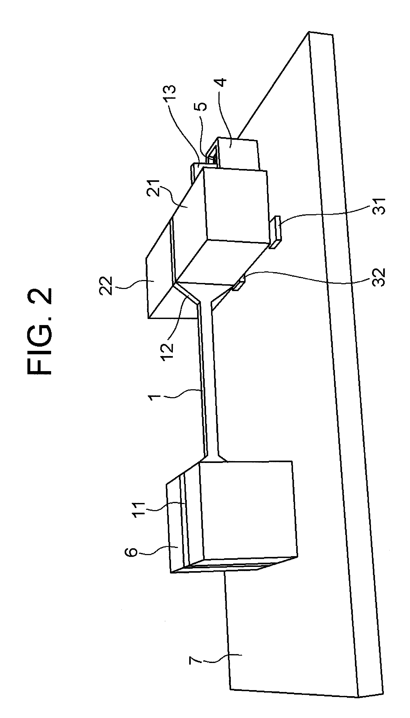 Tilt angle sensor and detection-target device comprising the same