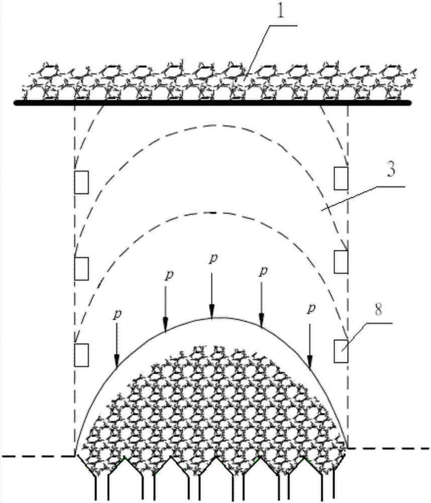 Natural caving method