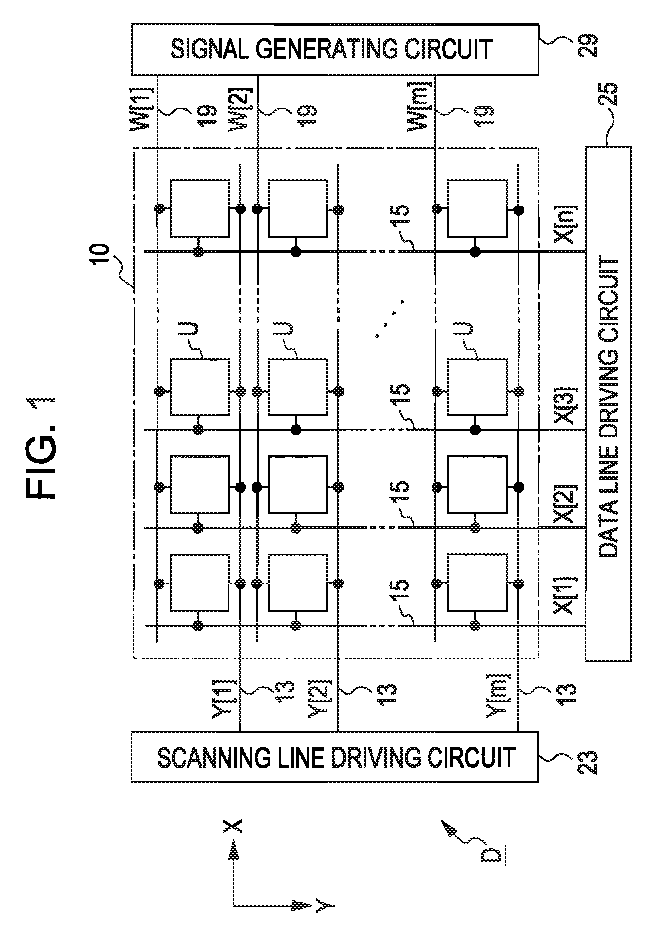 Electronic circuit, electronic device, method of driving electronic device, electro-optical device, and electronic apparatus