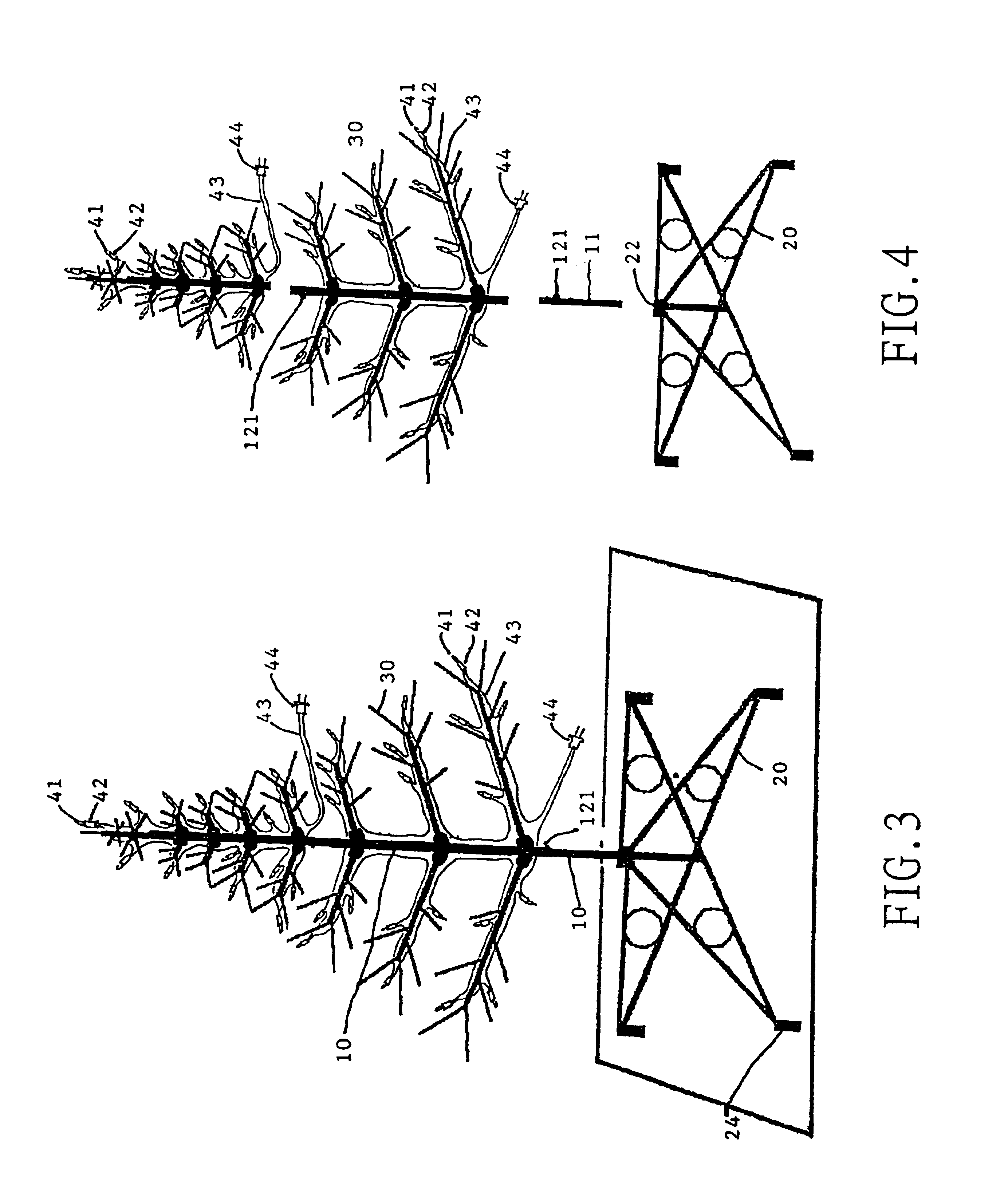 Decorative light strings with combinative tree