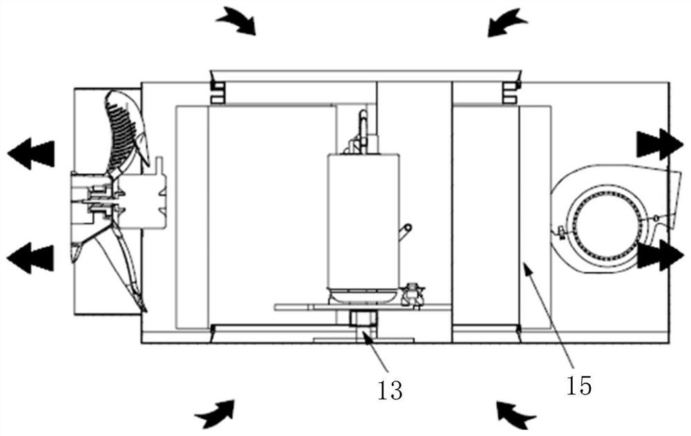 Room air conditioner based on air cooling of humidity storage heat exchanger