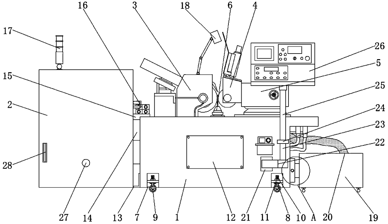 Centerless grinding machine for metal bar machining