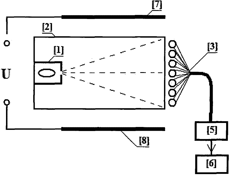 Digital ray imaging voltage sensor