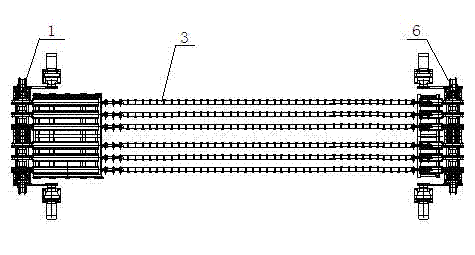 Dual-drive chain belt supporting device